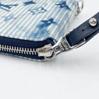 Louis Vuitton Wallet Zippy Compact Blue Monogram Water Color — view 4