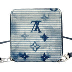 Louis Vuitton Wallet Zippy Compact Blue Monogram Water Color — view 2