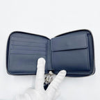 Louis Vuitton Wallet Zippy Compact Blue Monogram Water Color — view 6