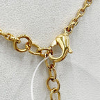 Dior Christian Necklace Dioevolution Gold Metal Rhinestone Logo — view 4