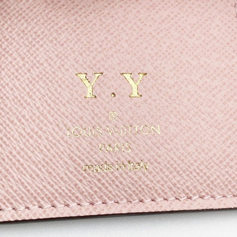 Louis Vuitton Wallet Portefeuille Rose Velours Monogram Bifold — view 9