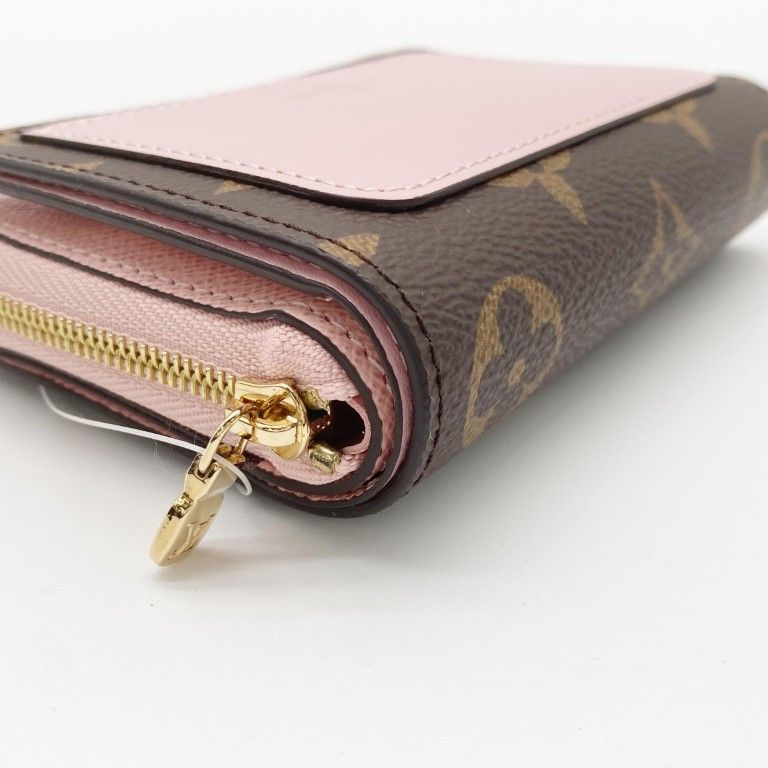 Louis Vuitton Wallet Portefeuille Rose Velours Monogram Bifold — view 5