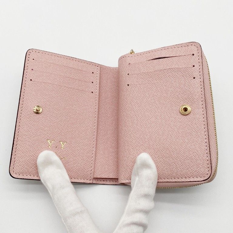 Louis Vuitton Wallet Portefeuille Rose Velours Monogram Bifold — view 6