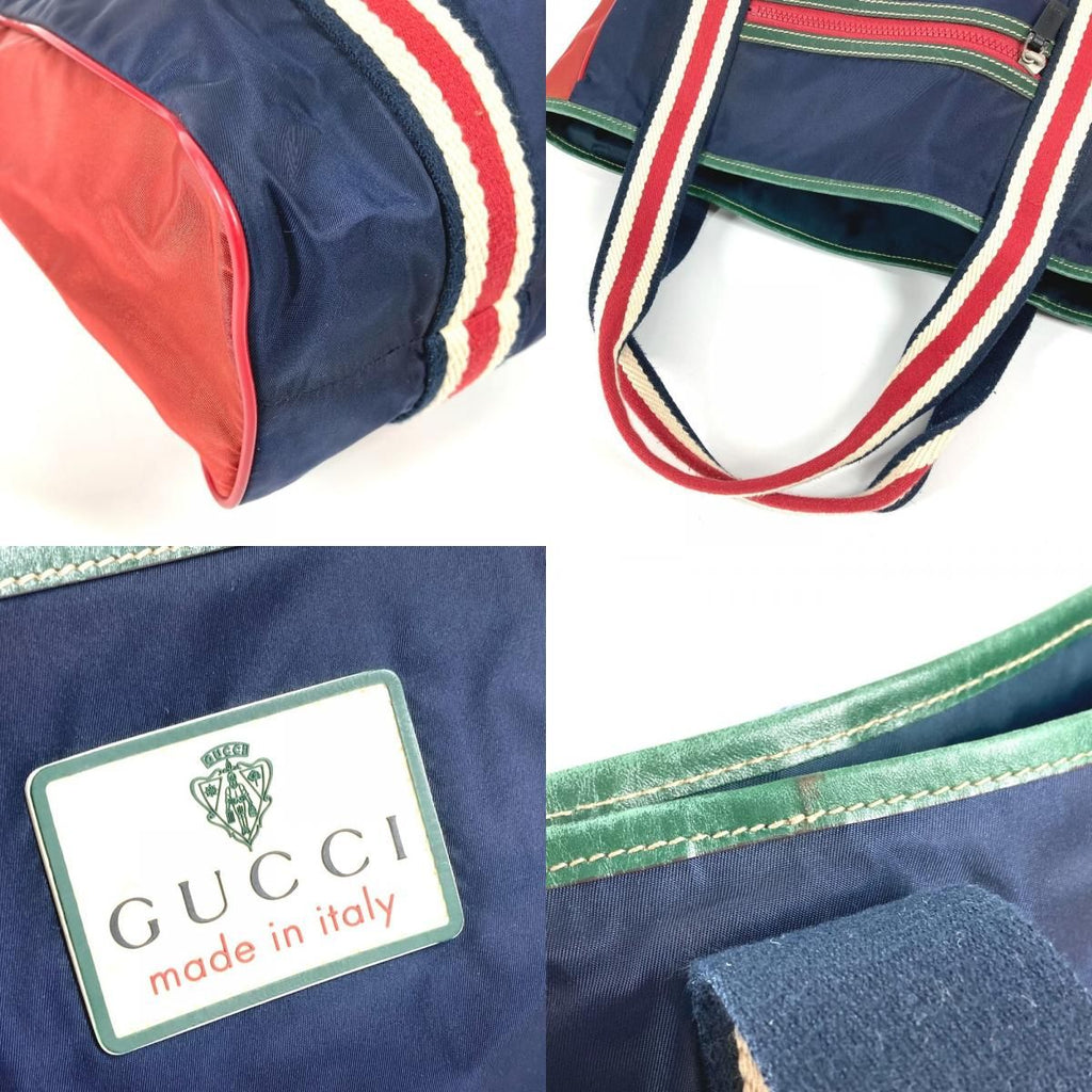 Gucci Shoulder Bag Hysteria Logo Nylon Navy — view 7