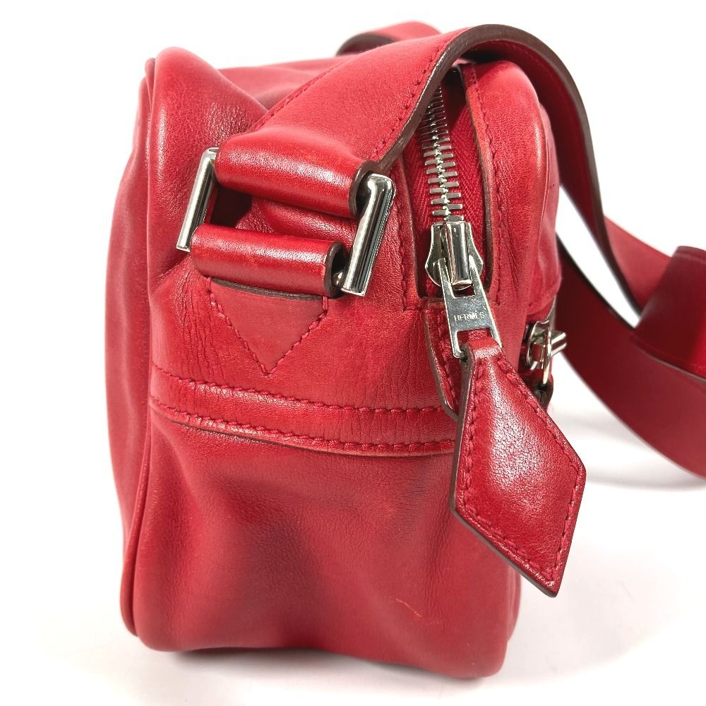 Hermes Shoulder Bag Van Quatre PM Leather Red — view 4