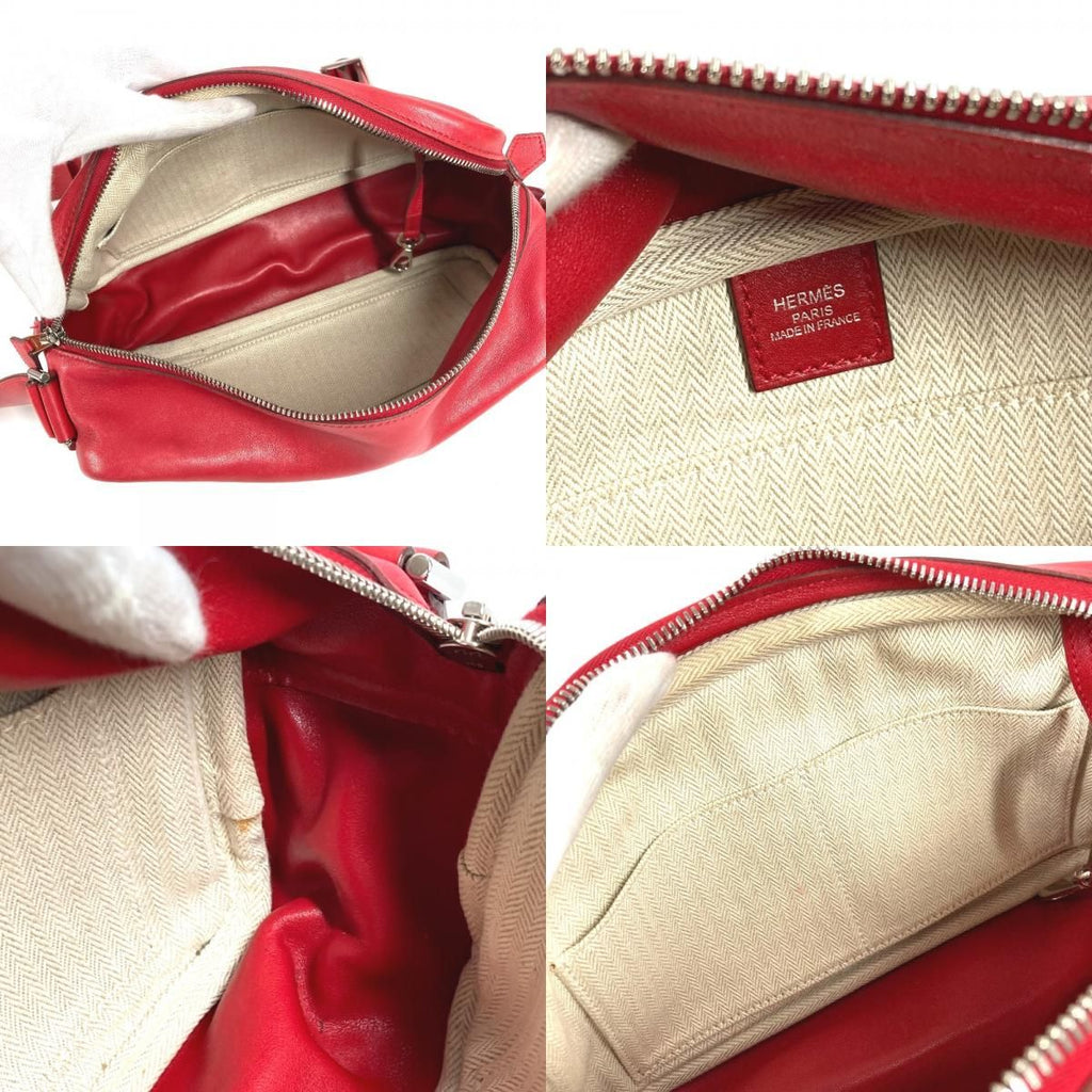 Hermes Shoulder Bag Van Quatre PM Leather Red — view 8