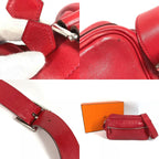 Hermes Shoulder Bag Van Quatre PM Leather Red — view 9