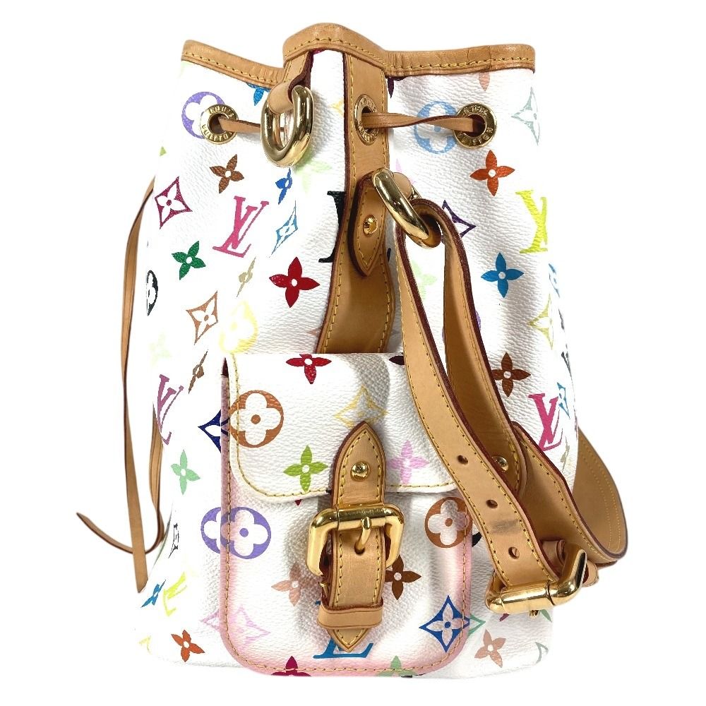 Louis Vuitton Shoulder Bag Petit Noe Monogram Multicolor Canvas Bronze — view 3