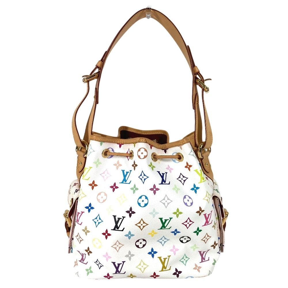 Louis Vuitton Shoulder Bag Petit Noe Monogram Multicolor Canvas Bronze — view 2