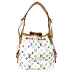 Louis Vuitton Shoulder Bag Petit Noe Monogram Multicolor Canvas Bronze — view 2