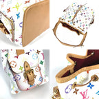 Louis Vuitton Shoulder Bag Petit Noe Monogram Multicolor Canvas Bronze — view 7