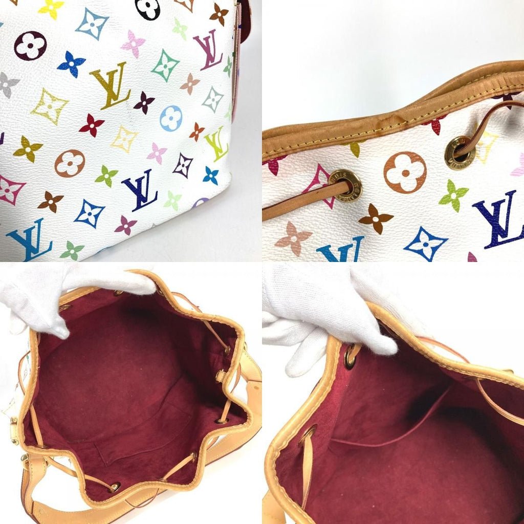 Louis Vuitton Shoulder Bag Petit Noe Monogram Multicolor Canvas Bronze — view 8