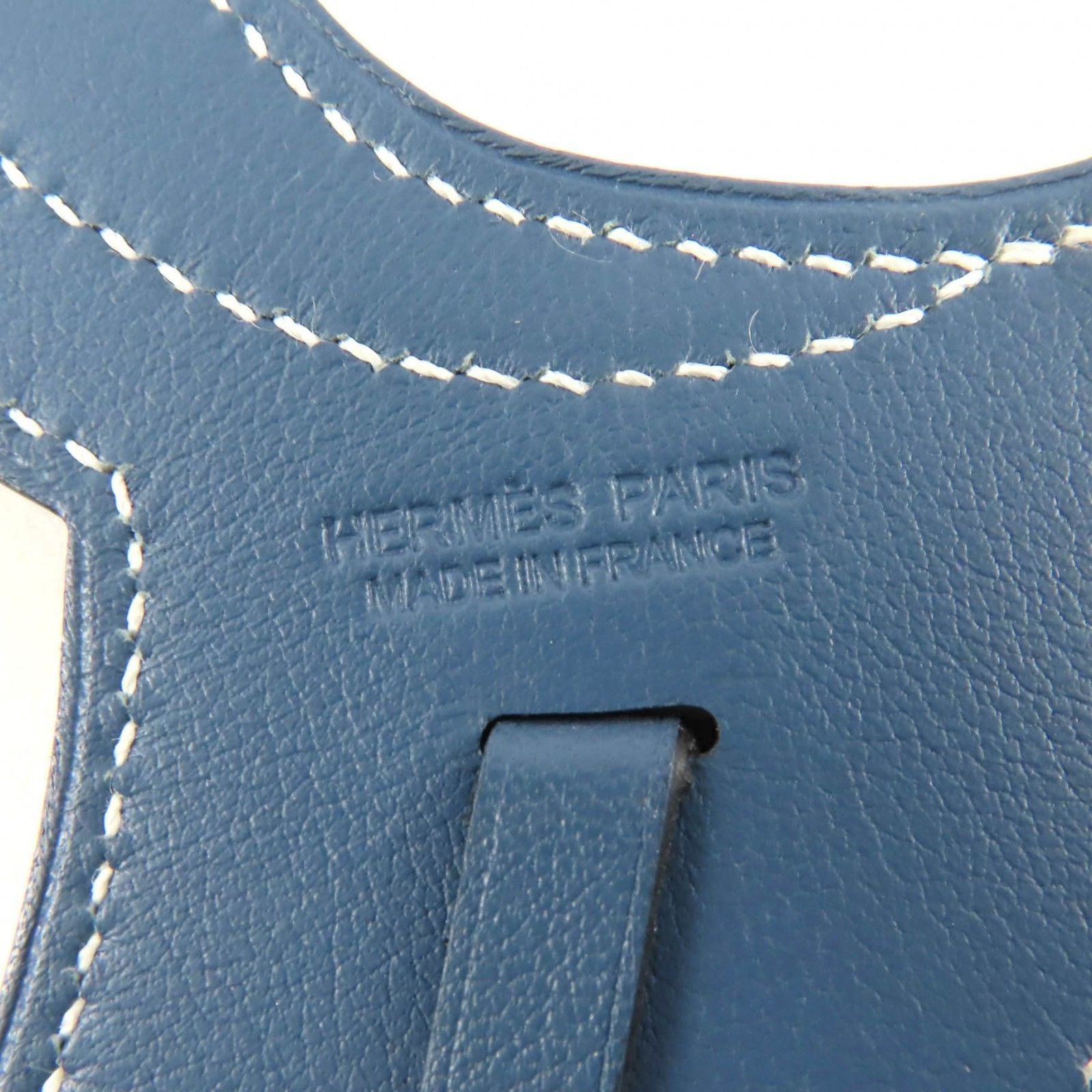 Hermes Paddock Serra Charm Veau Swift Corvere Silver Bag Made — view 6