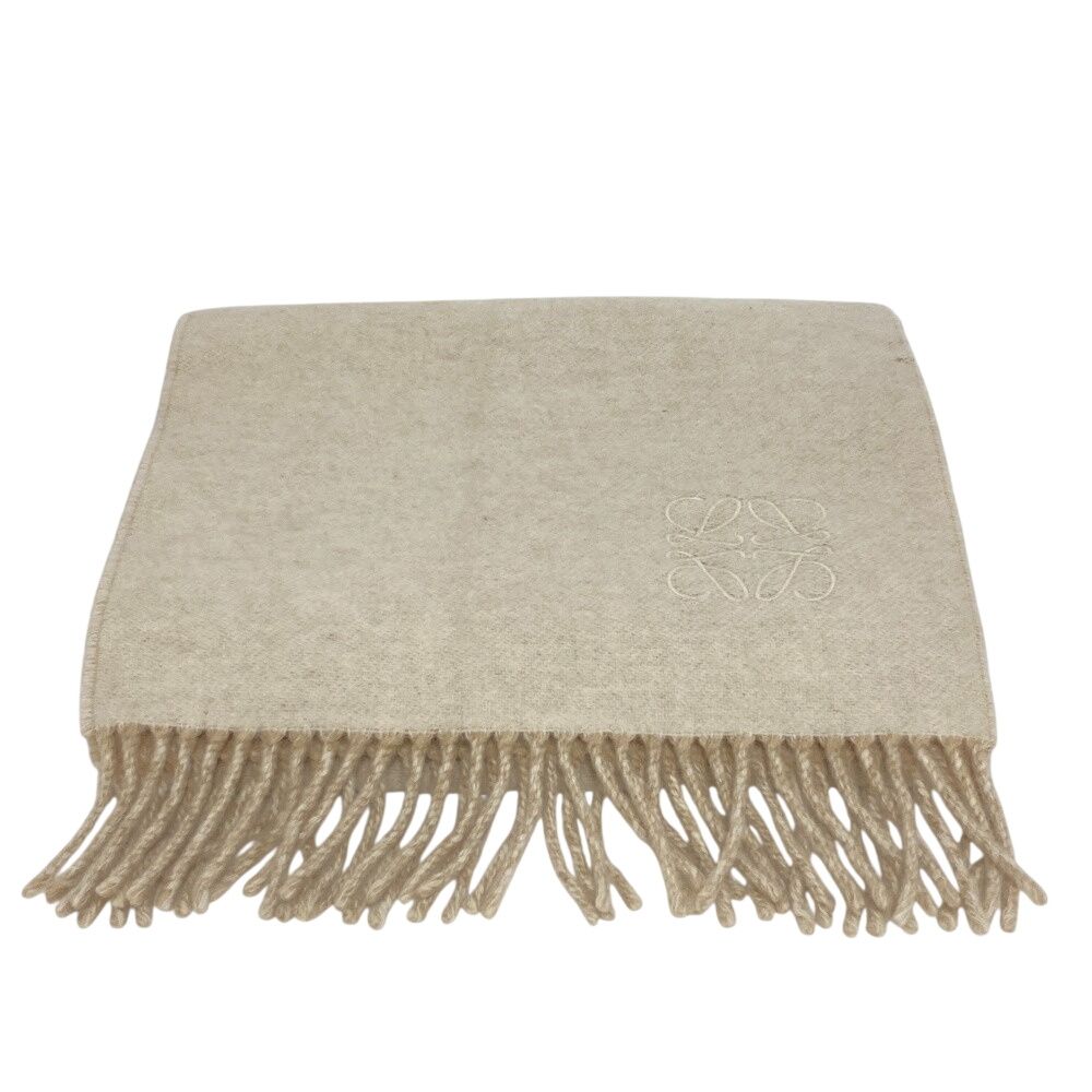Loewe Muffler White Scarf — view 2