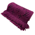 Louis Vuitton Scarf Wool Purple — view 2