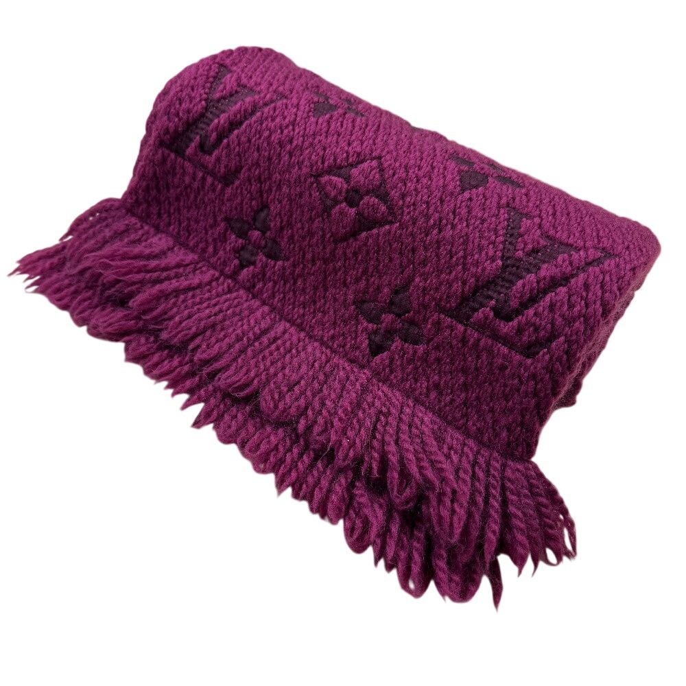 Louis Vuitton Scarf Wool Purple — view 2