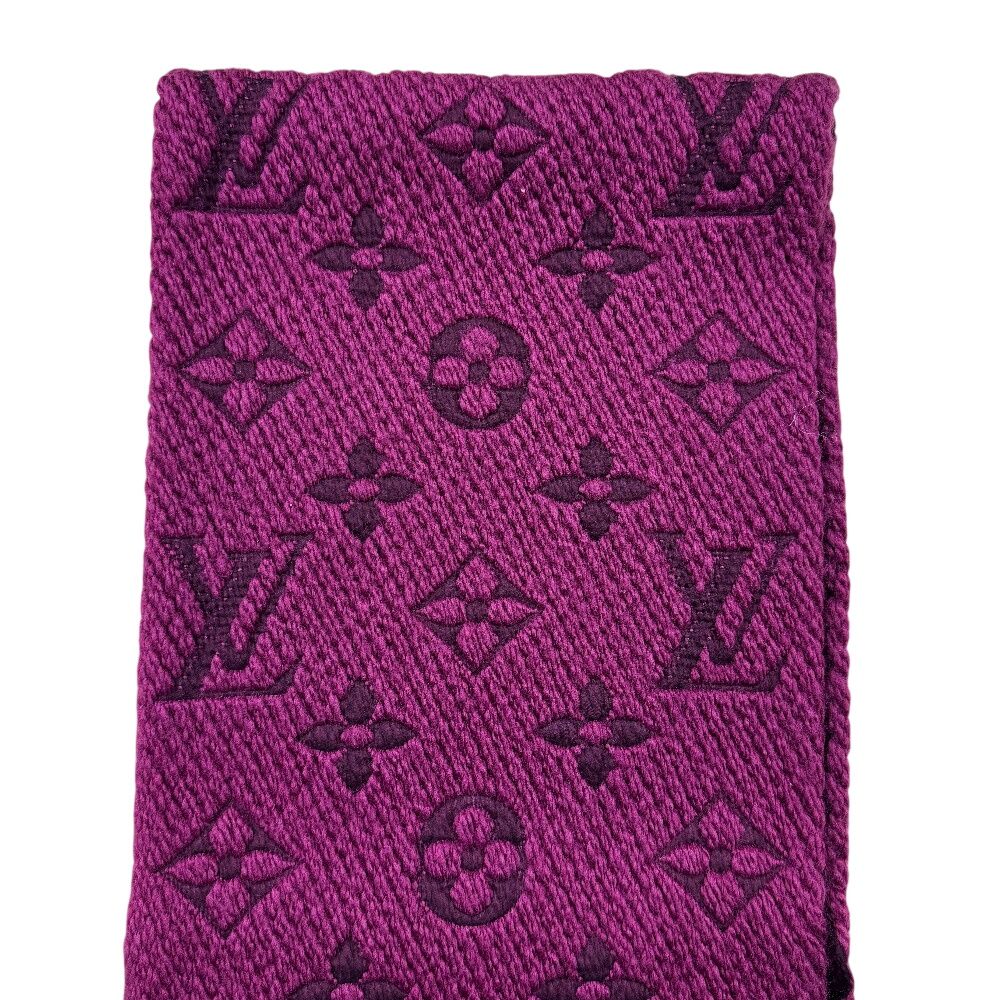 Louis Vuitton Scarf Wool Purple — view 4