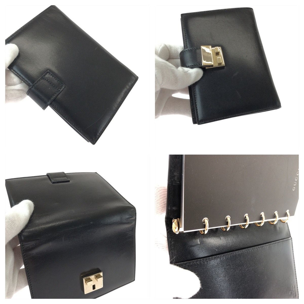 Gucci Black Silver Leather 031 Notebook Cover — view 7