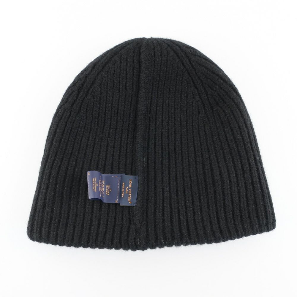 Louis Vuitton Beanie LV Spark Knit Cap Cashmere Noir Black — view 5