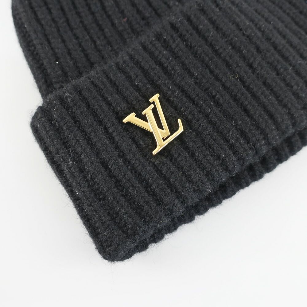 Louis Vuitton Beanie LV Spark Knit Cap Cashmere Noir Black — view 8