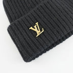 Louis Vuitton Beanie LV Spark Knit Cap Cashmere Noir Black — view 8