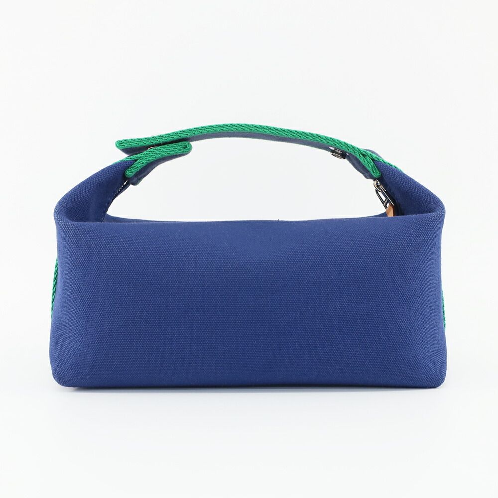 Hermes Brid-a-brac PM Blue Silver Handbag Pouch — view 2