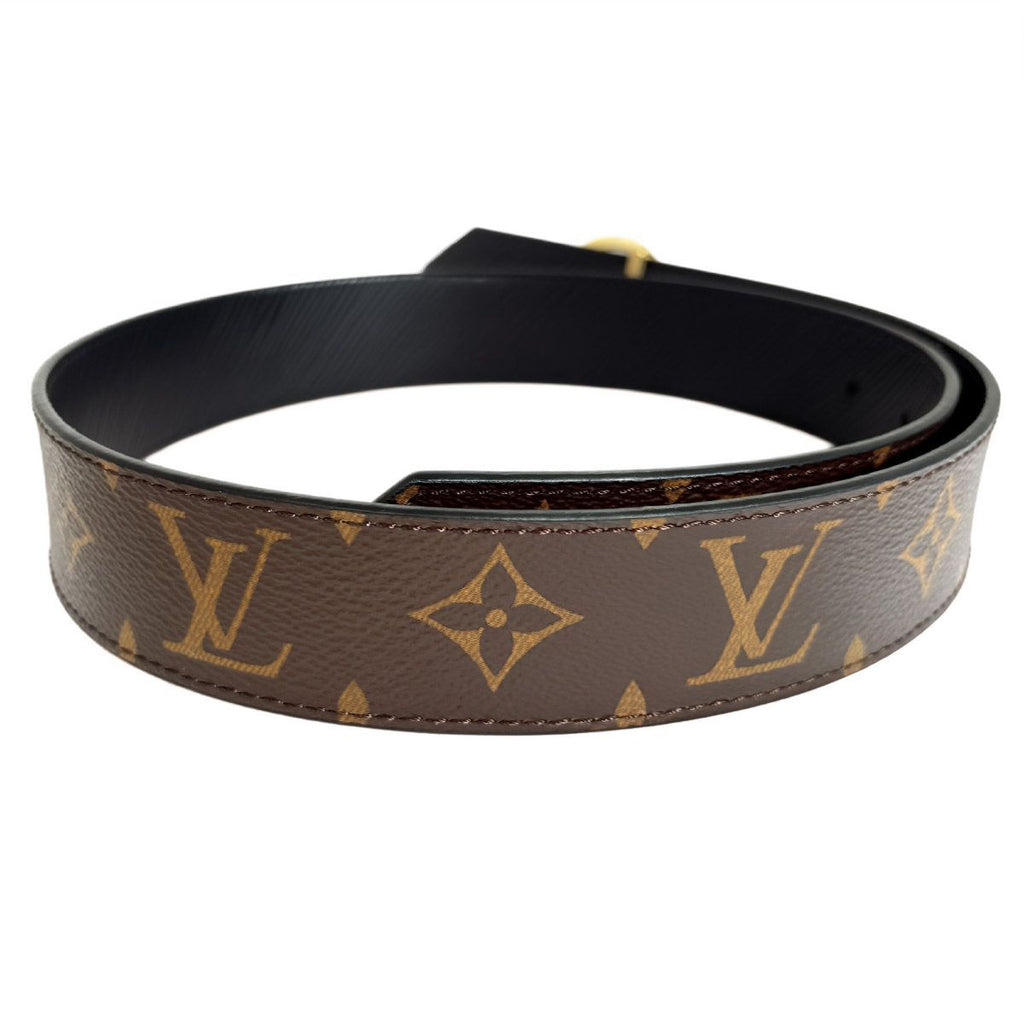 Louis Vuitton Monogram Belt LV Circle Reversible 30 75 Waist Epi LV Gold Width — view 4