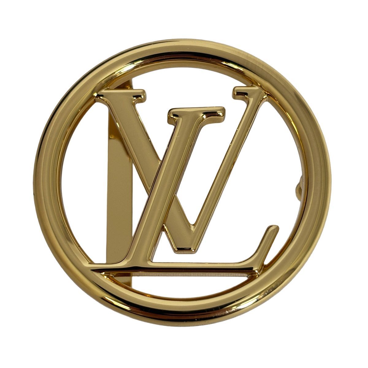 Louis Vuitton Monogram Belt LV Circle Reversible 30 75 Waist Epi LV Gold Width — view 8
