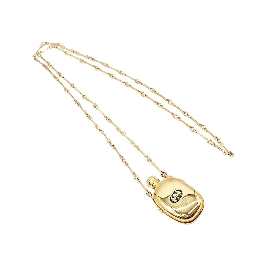 Gucci Perfume Bottle Pendant Necklace Gold — view 5