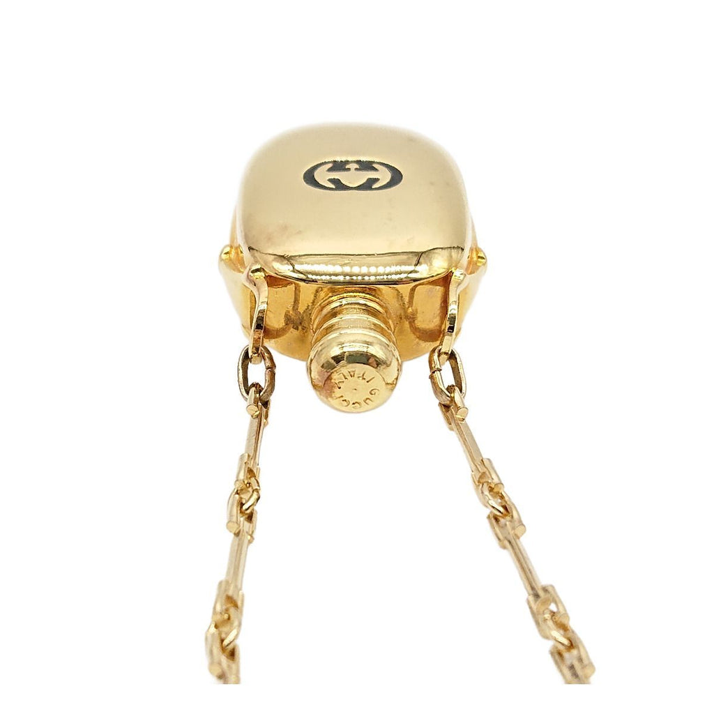 Gucci Perfume Bottle Pendant Necklace Gold — view 9