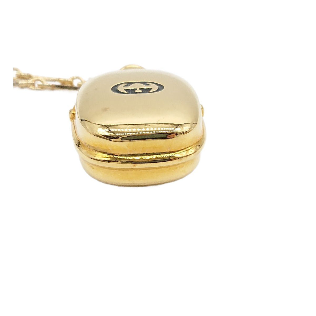Gucci Perfume Bottle Pendant Necklace Gold — view 7