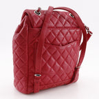 Chanel Quilted Lambskin Red Backpack — view 3