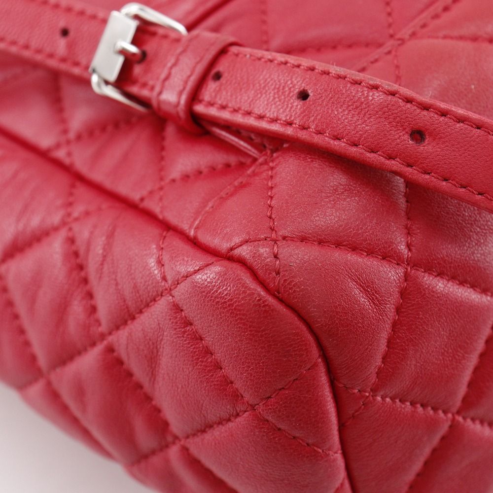 Chanel Quilted Lambskin Red Backpack — view 6