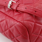 Chanel Quilted Lambskin Red Backpack — view 6