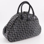 Dior Christian Double Saddle Bag Trotter Canvas Navy — view 3