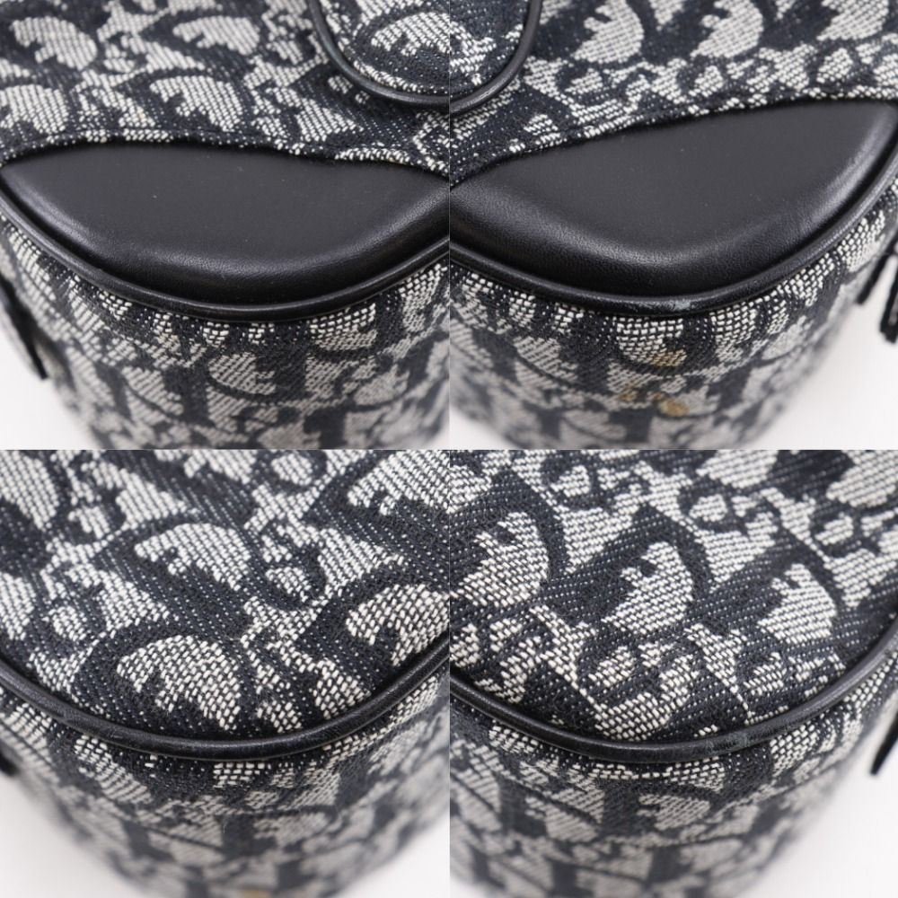 Dior Christian Double Saddle Bag Trotter Canvas Navy — view 4