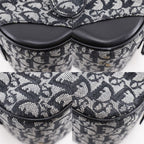 Dior Christian Double Saddle Bag Trotter Canvas Navy — view 4