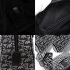 Dior Christian Double Saddle Bag Trotter Canvas Navy — view 9