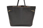 Louis Vuitton Neverfull Inside Out MM Reversible Tote Bag Black Brown Calfskin — view 3