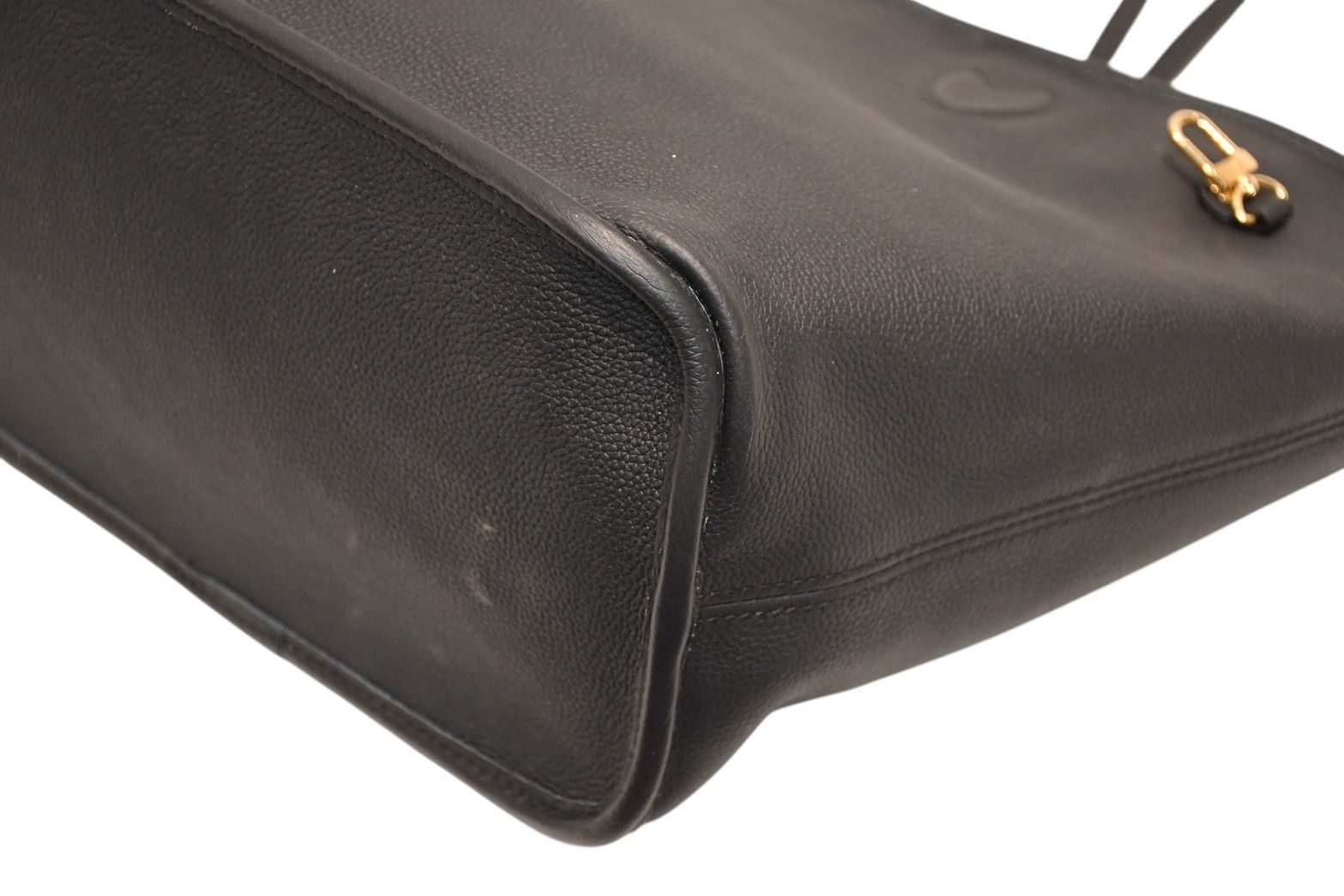 Louis Vuitton Neverfull Inside Out MM Reversible Tote Bag Black Brown Calfskin — view 7