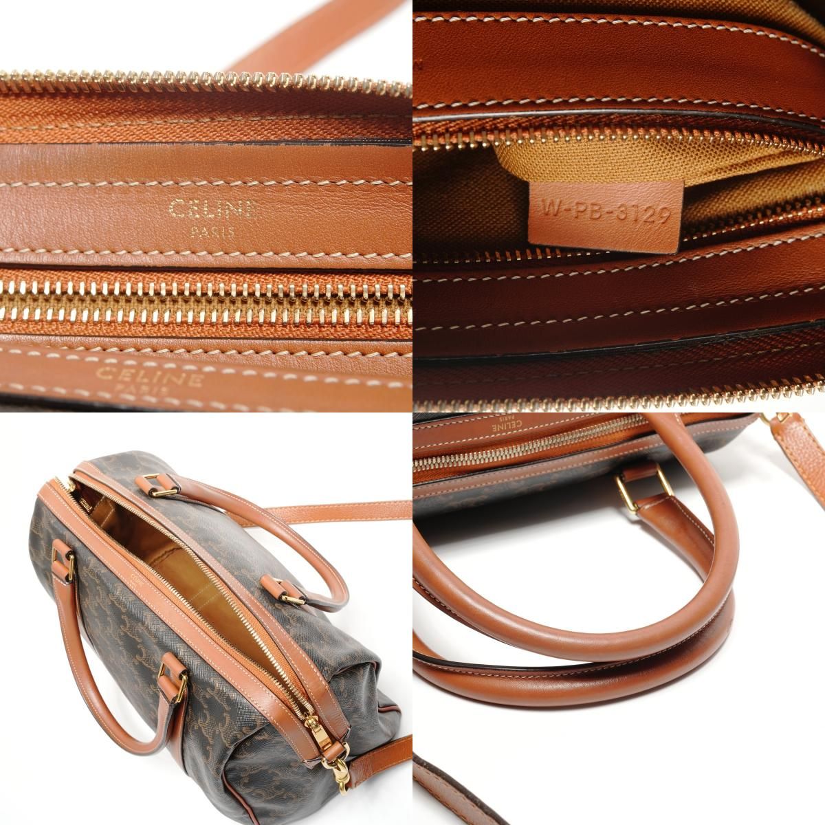 Celine Boston Bag Macadam Trinoff Logo — view 9