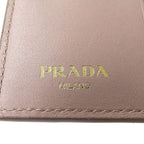Prada Wallet Bifold Leather Pink Beige Mini — view 5
