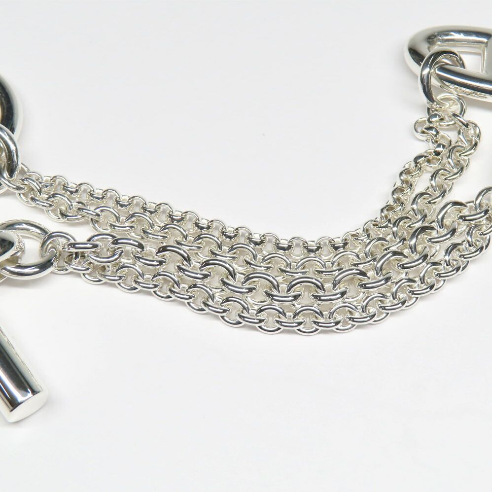 Hermes Bracelet Chaine D'ancre New Farandole ST Silver — view 8