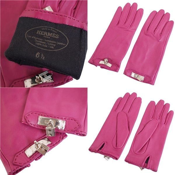 Hermes Gloves Kelly Cadena Padlock — view 5