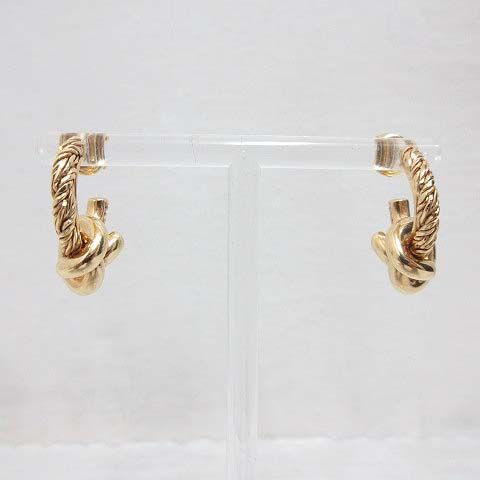 Bottega Veneta Knot Earrings 18K Gold Polished Star Ring Silver — view 4