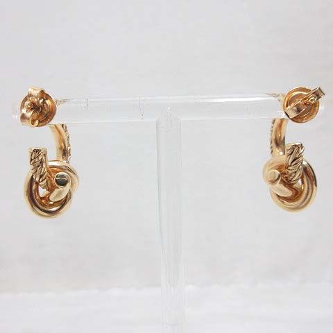 Bottega Veneta Knot Earrings 18K Gold Polished Star Ring Silver — view 5