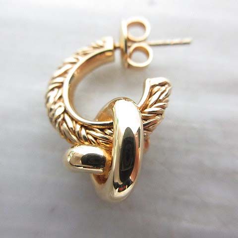 Bottega Veneta Knot Earrings 18K Gold Polished Star Ring Silver — view 7