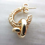 Bottega Veneta Knot Earrings 18K Gold Polished Star Ring Silver — view 7