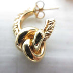 Bottega Veneta Knot Earrings 18K Gold Polished Star Ring Silver — view 6
