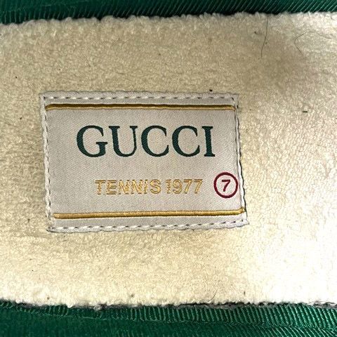 Gucci Sneakers Sherry Line Canvas GG Pattern Low Cut 7 Beige Green Red — view 3